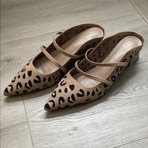 Cosy Island Leopard Print Mules